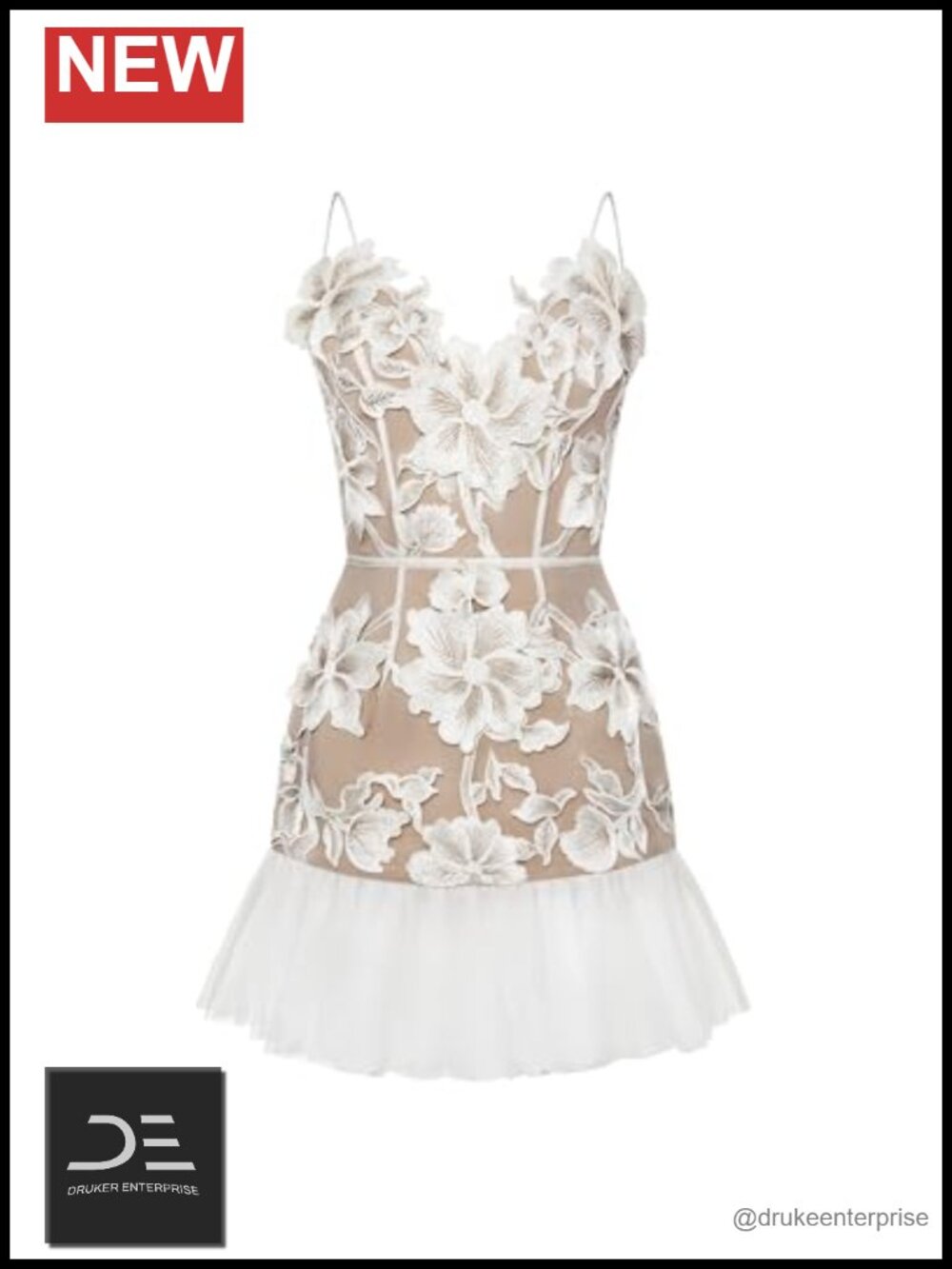 Floral Sling Mini Dress Polyester 100%
